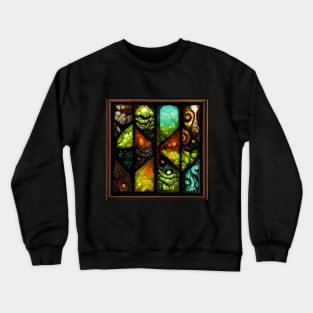 Orcish Stained Glass Crewneck Sweatshirt